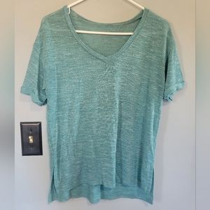Mudd Teal Blend V Cut Top 🤍